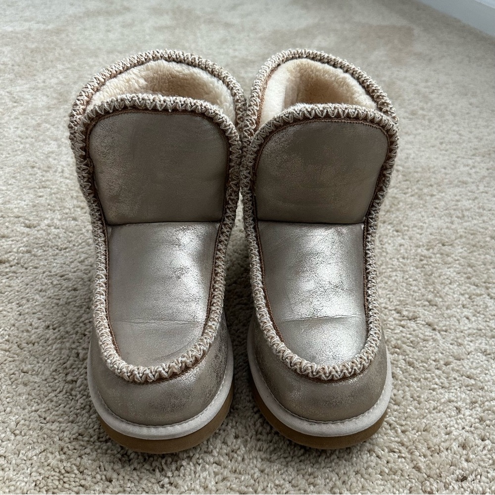 Crown Vintage Metallic Ankle Booties